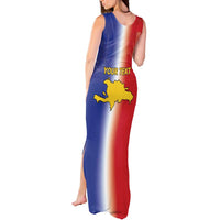 Hispaniola Personalized Tank Maxi Dress Dominican Republic Haiti Map
