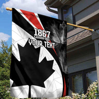 Personalized Canada Day Sine 1867 Garden Flag With National Maple Leaf - Wonder Print Shop