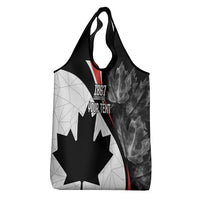Personalized Canada Day Sine 1867 Grocery Bag With National Maple Leaf