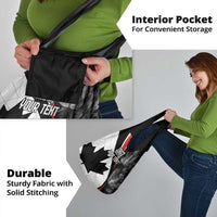 Personalized Canada Day Sine 1867 Grocery Bag With National Maple Leaf