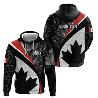 Personalized Canada Day Sine 1867 Hoodie With National Maple Leaf - Wonder Print Shop