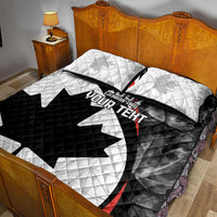 Personalized Canada Day Sine 1867 Quilt Bed Set With National Maple Leaf - Wonder Print Shop