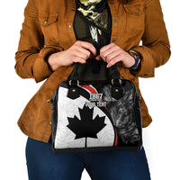 Personalized Canada Day Sine 1867 Shoulder Handbag With National Maple Leaf