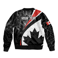 Personalized Canada Day Sine 1867 Sleeve Zip Bomber Jacket With National Maple Leaf - Wonder Print Shop