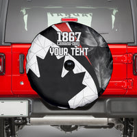Personalized Canada Day Sine 1867 Spare Tire Cover With National Maple Leaf - Wonder Print Shop