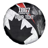 Personalized Canada Day Sine 1867 Spare Tire Cover With National Maple Leaf - Wonder Print Shop