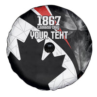 Personalized Canada Day Sine 1867 Spare Tire Cover With National Maple Leaf - Wonder Print Shop