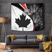 Personalized Canada Day Sine 1867 Tapestry With National Maple Leaf - Wonder Print Shop