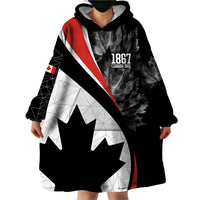 Personalized Canada Day Sine 1867 Wearable Blanket Hoodie With National Maple Leaf - Wonder Print Shop