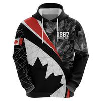 Personalized Canada Day Sine 1867 Zip Hoodie With National Maple Leaf - Wonder Print Shop