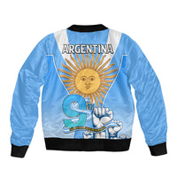 Argentina Sleeve Zip Bomber Jacket Independence Day - Wonder Print Shop
