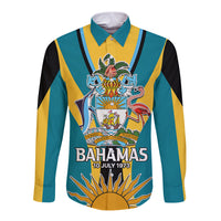 Bahamas Atlantis Long Sleeve Button Shirt Independence Day - Wonder Print Shop
