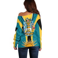 Custom Bahamas Atlantis Off Shoulder Sweater Independence Day - Wonder Print Shop