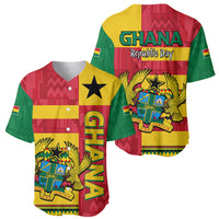 Ghana Baseball Jersey Republic Day - African Kitenge Style LT9 - Wonder Print Shop