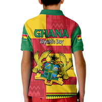 Ghana Kid Polo Shirt Republic Day - African Kitenge Style - Wonder Print Shop