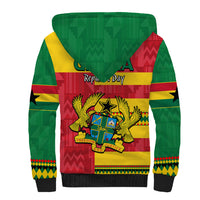 Ghana Sherpa Hoodie Republic Day - African Kitenge Style - Wonder Print Shop