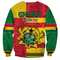Ghana Sweatshirt Republic Day - African Kitenge Style - Wonder Print Shop