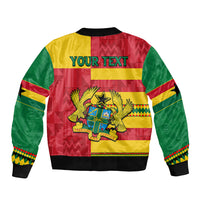 Custom Ghana Bomber Jacket Republic Day - African Kitenge Style LT9 - Wonder Print Shop