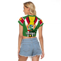 Suriname Raglan Cropped T Shirt Emancipation Day - Wonder Print Shop