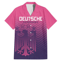 Custom Germany Football Family Matching Mermaid Dress and Hawaiian Shirt Glowing Pink Line LT9 - Wonder Print Shop
