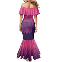 Custom Germany Football Family Matching Mermaid Dress and Hawaiian Shirt Glowing Pink Line LT9 - Wonder Print Shop