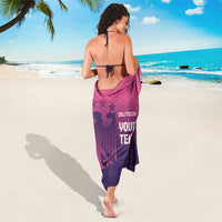 Custom Germany Football Sarong Glowing Pink Line - Wonder Print Shop