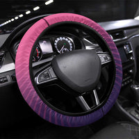 Germany Football Steering Wheel Cover Glowing Pink Line - Wonder Print Shop