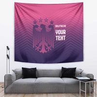 Custom Germany Football Tapestry Glowing Pink Line - Wonder Print Shop