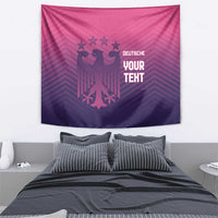 Custom Germany Football Tapestry Glowing Pink Line - Wonder Print Shop
