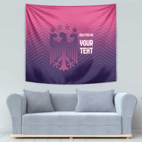 Custom Germany Football Tapestry Glowing Pink Line - Wonder Print Shop