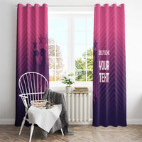 Custom Germany Football Window Curtain Glowing Pink Line - Wonder Print Shop