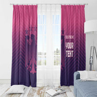 Custom Germany Football Window Curtain Glowing Pink Line - Wonder Print Shop