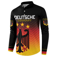 Custom Germany Football Button Sweatshirt Special Black Eagle Flag Style LT9 - Wonder Print Shop