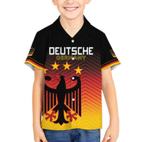 Custom Germany Football Family Matching Off Shoulder Maxi Dress and Hawaiian Shirt Special Black Eagle Flag Style LT9 - Wonder Print Shop