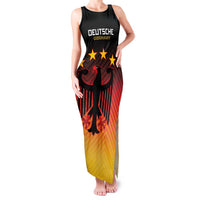 Custom Germany Football Family Matching Tank Maxi Dress and Hawaiian Shirt Special Black Eagle Flag Style - Wonder Print Shop