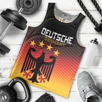 Custom Germany Football Men Tank Top Special Black Eagle Flag Style - Wonder Print Shop