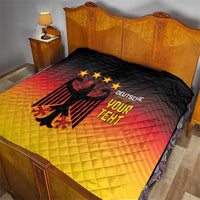 Custom Germany Football Quilt Special Black Eagle Flag Style - Wonder Print Shop
