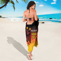 Custom Germany Football Sarong Special Black Eagle Flag Style - Wonder Print Shop