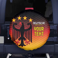 Custom Germany Football Spare Tire Cover Special Black Eagle Flag Style - Wonder Print Shop