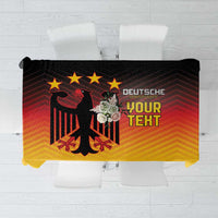 Custom Germany Football Tablecloth Special Black Eagle Flag Style - Wonder Print Shop