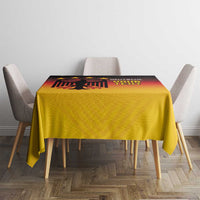 Custom Germany Football Tablecloth Special Black Eagle Flag Style - Wonder Print Shop