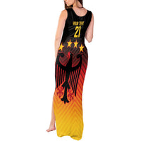 Custom Germany Football Tank Maxi Dress Special Black Eagle Flag Style - Wonder Print Shop