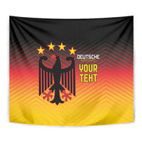 Custom Germany Football Tapestry Special Black Eagle Flag Style - Wonder Print Shop