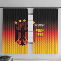 Custom Germany Football Window Curtain Special Black Eagle Flag Style - Wonder Print Shop