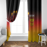 Custom Germany Football Window Curtain Special Black Eagle Flag Style - Wonder Print Shop