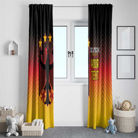 Custom Germany Football Window Curtain Special Black Eagle Flag Style - Wonder Print Shop