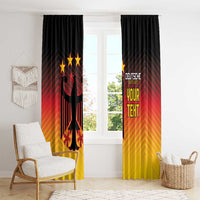 Custom Germany Football Window Curtain Special Black Eagle Flag Style - Wonder Print Shop