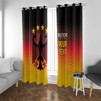 Custom Germany Football Window Curtain Special Black Eagle Flag Style - Wonder Print Shop