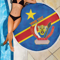 Democratic Republic of the Congo Personalized Beach Blanket Flag Style - Wonder Print Shop