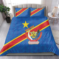 Democratic Republic of the Congo Personalized Bedding Set Flag Style - Wonder Print Shop